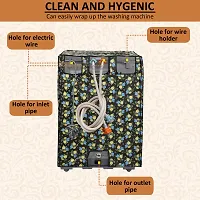 Fancy Top Loading Washing Machine Cover(Width: 61 Cm, Green)-thumb1