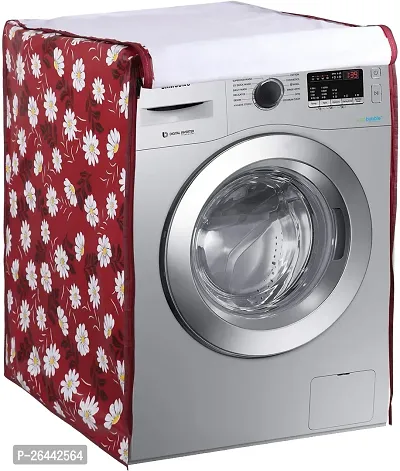 Fancy Front Loading Washing Machine Cover(Width: 61 Cm, Red)