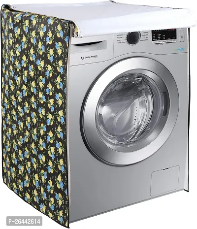 Fancy Front Loading Washing Machine Cover(Width: 61 Cm, Green)