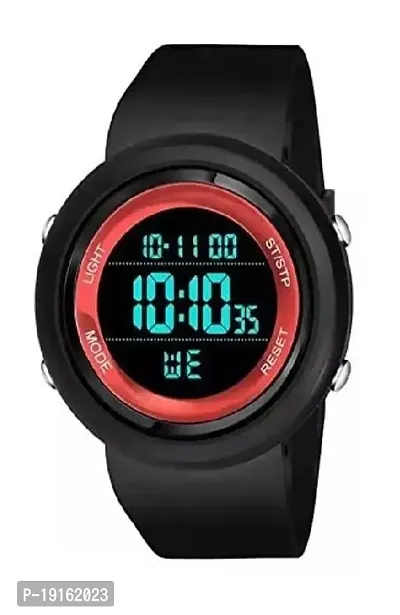 Stylish Black Silicone Digital Watches For Men