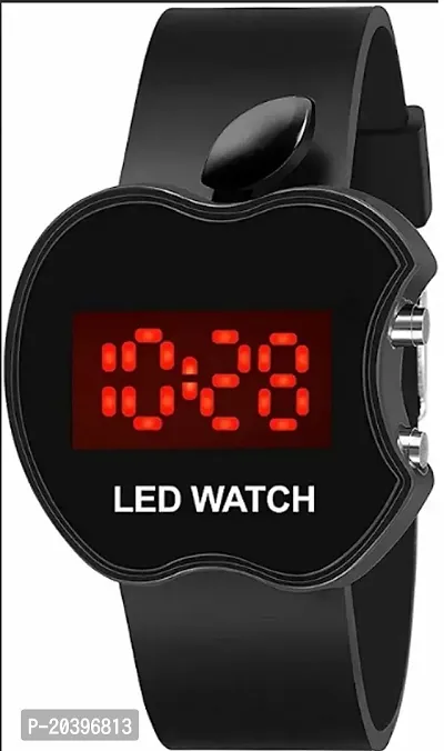 PU Black Digital Watch For Men