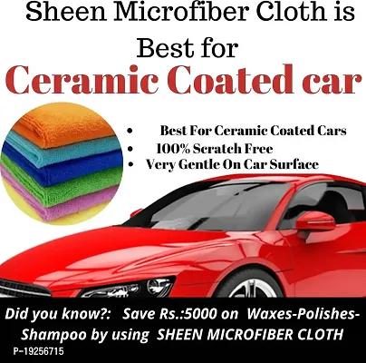 Premium Quality and Shine Microfiber Vehicle Washing Cloth Pack Of 4-thumb2