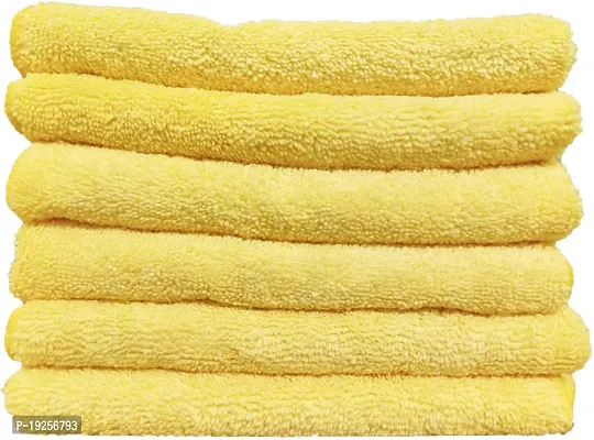 Premium Quality and Shine Irregular heavy duty low priced Microfiber Vehicle Washing Cloth Pack Of 6, 400 GSM