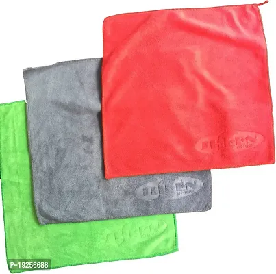 Premium Quality Microfiber Vehicle Washing Cloth Pack Of 3, 400 GSM