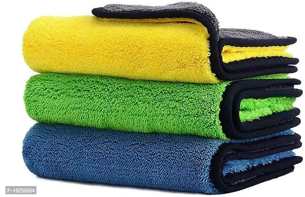 Premium Quality Microfiber Vehicle Washing Cloth Pack Of 3-thumb0