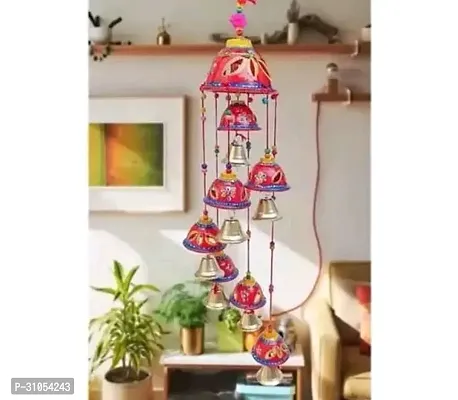 Decorative Handcrafted Rajasthani Wind Chime Wall Hanging-thumb0