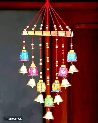 Decorative Handcrafted Rajasthani Wind Chime Wall Hanging-thumb0