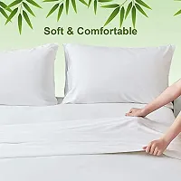 DECOREZA Solid Bedsheet 140 GSM Microfiber 144 Tc Only Single Bedsheet Not Pillow Covers- (Without Pillow Yellow-JI, Without Pillow Bedsheet)-thumb1
