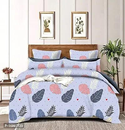 Cotten  bedsheet  beautiful colour with  2 pillow cover-thumb0
