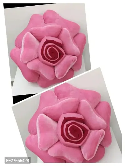 Valentine Specail Rose Pair Velvet Soft Cushion Set of 2-thumb0