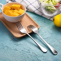 Dinner Forks,Set of 16 Top Food Grade Stainless Steel Silverware Forks,Table Forks,Flatware Forks,8 Inches,Mirror Finish & Dishwasher Safe,Use for Home,Kitchen or Restaurant-thumb4