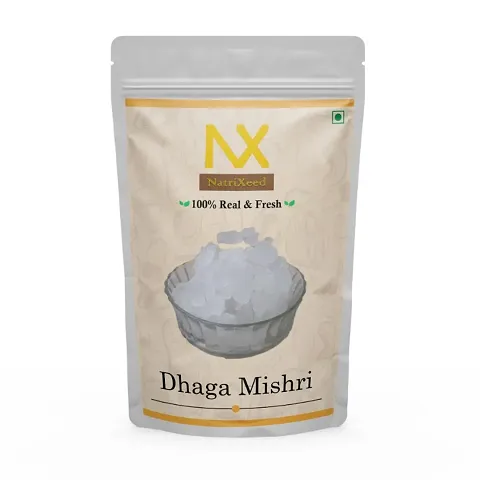 Natrixeed Dhaga Mishri -1000gm  Mishri Crystal | Pure Dhaga Mishri |Thread Crrystal | Thread Mishri |Threaded Mishri Rock Sugar | For Milk, Tea, Coffee, Sweets, Halwa and Mithaai |Hygienically Packed