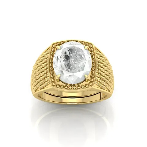 Fancy Women Ring Crystal Brass Gold