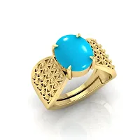 Reliable Turquoise Brass Crystal Rings For Women And Men-thumb1