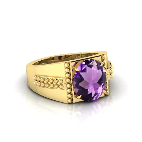 Trendy and Beautiful Crystal Brass Gold Ring For Women