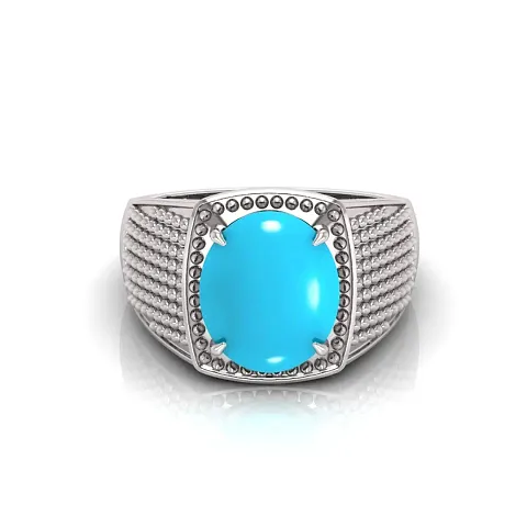 Appealing Silver Crystal Brass Ring For Women
