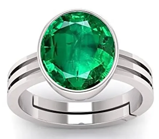 Trendy Green Stone Ring For Men