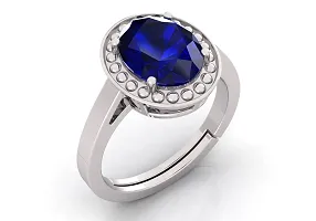 Blue Sapphire  7.25 Ratti Gemstone Ring For Men  Women-thumb1