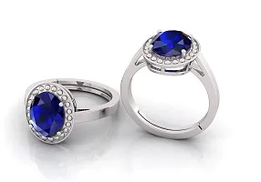 Blue Sapphire  7.25 Ratti Gemstone Ring For Men  Women-thumb3