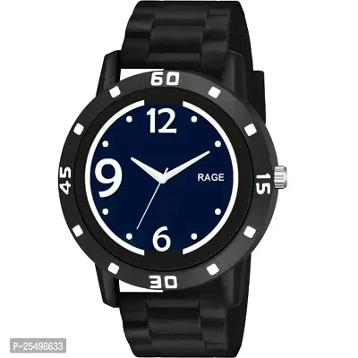 Yolako No Blue Dial Bumpper Pu Black Belt Men and Boy Watch-thumb2