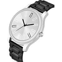 Yolako Silver Cash White Dial PU men and Boys Watch-thumb2