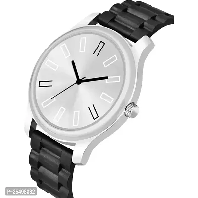 Yolako Silver Cash White Dial PU men and Boys Watch-thumb3