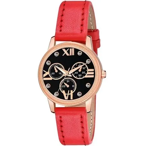 HRV Meena Dial RL Cash Leather Belt Women and Girls Watch