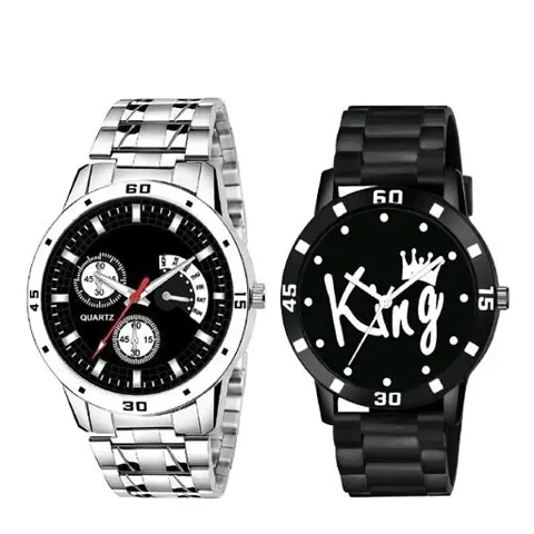 Bolun Metal And King PU Men and Boys Watch