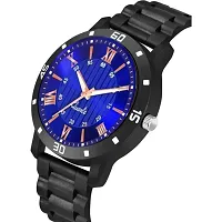 Yolako Blue Roman dial Bumpper Pu Belt Men and Boy Watch-thumb2