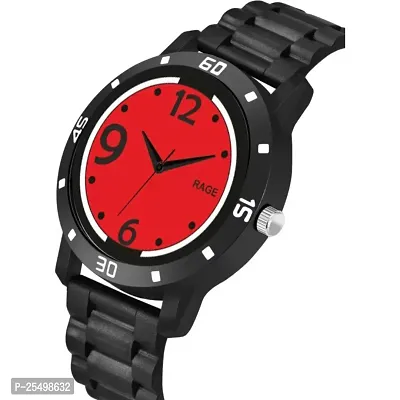 Yolako No Red Dial Bumpper Pu Black Belt Men and Boy Watch-thumb3