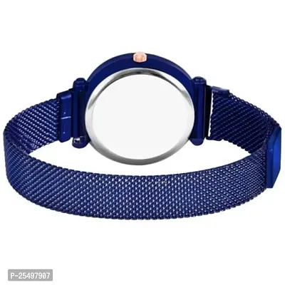 Yolako Rose And Bty Dial Meg Cash Blue Megnet Belt Girls and Women Analog Watch-thumb4