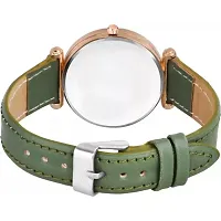 Yolako Rose Cash Green Leather Belt Analog Women and Girls Watch-thumb2