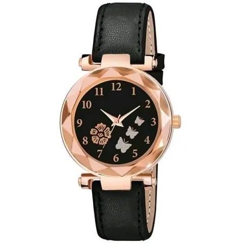 Stylish Genuine Leather Analog Watches For Women