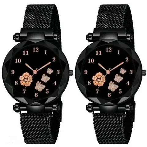 HRV Megnet Combo Analog Women and Girls Watch