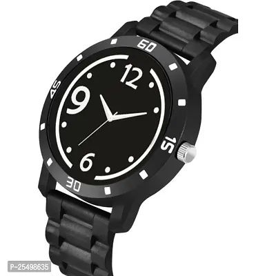 Yolako No Black Dial Bumpper Pu Black Belt Men and Boy Watch-thumb3