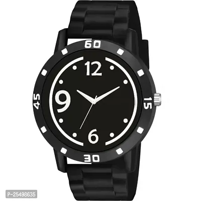 Yolako No Black Dial Bumpper Pu Black Belt Men and Boy Watch-thumb2