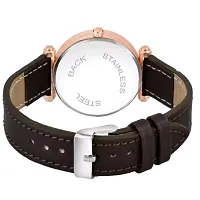 Yolako RL Cash Meena Black Dial Black Leather Women and Girls Watch-thumb2