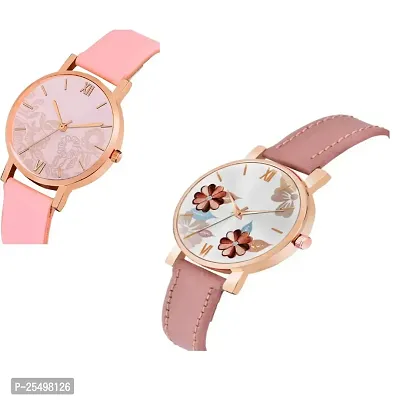 Yolako Leather Women And Girrls Combo Analog Watch-thumb2