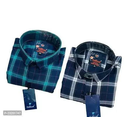 Stylish Multicoloured Cotton Casual Shirt For Men Combo Of 2-thumb0