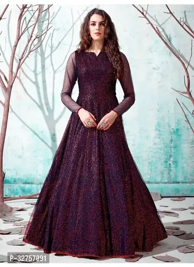 Blend Stitched Anarkali Gown