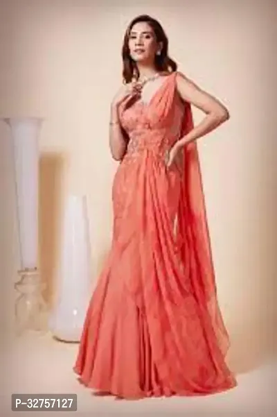 Blend Stitched Anarkali Gown