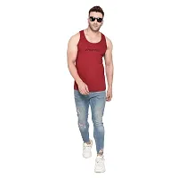 Polo Plus Men with Placement Print Latest Classic Cotton Sando Vest-PSD-03221022P-thumb3