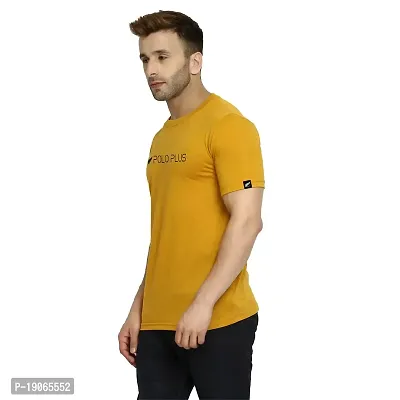 Polo Plus Men-Multicolored Latest Classic Printed Half-Sleeve Cotton T-Shirt-thumb2