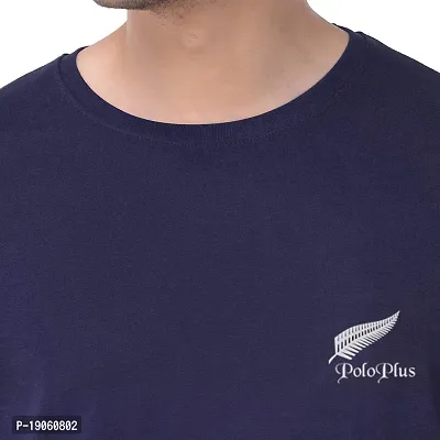 Polo Plus Men Multicolor Logo Printed Half Sleeve Cotton T-Shirt-thumb4