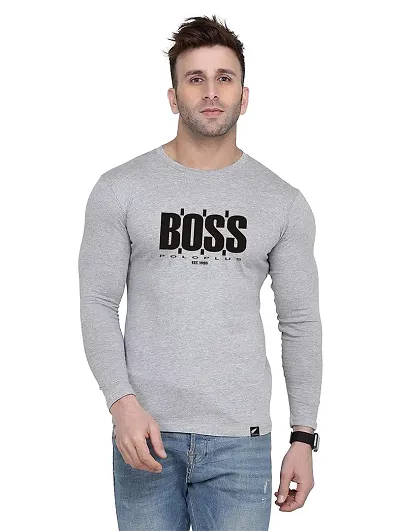 Polo Plus Men Trendy Classic BOSS Full Sleeve T-Shirt