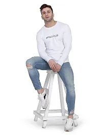 Polo Plus Men Trendy Classic Patti Printed Full Sleeve Cotton T-Shirt-thumb3
