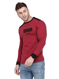 Polo Plus Men Multicolor Latest Classic Genius Printed Full Sleeve Cotton T-Shirt-thumb2