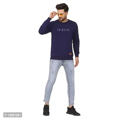 Polo Plus Men Latest Classic Polo Plain Printed Full Sleeve Cotton Sweatshirt-thumb4