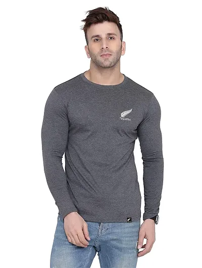 Polo Plus Men Trendy Classic Logo Printed Full Sleeve Cotton T-Shirt