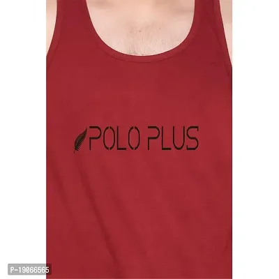 Polo Plus Men with Placement Print Latest Classic Cotton Sando Vest-PSD-03221022P-thumb5